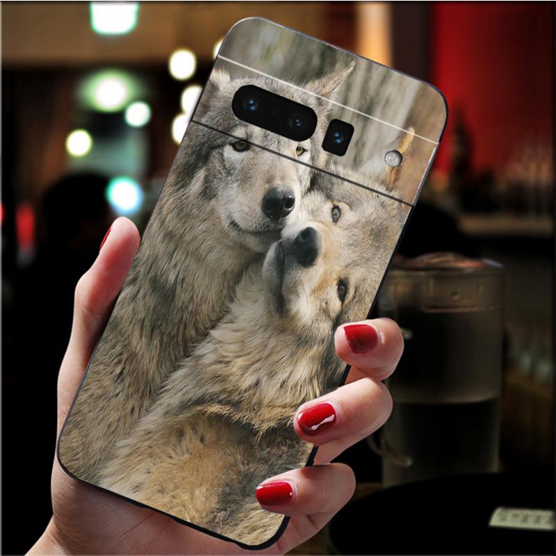 Handyhülle für Google Pixel 7 Pro 7 6A 6 Pro 5A 4A 3A Pixel 4 XL Pixel 5 6 4 3 XL 3A XL 2 XL Classic Cool Wolf Case Funda