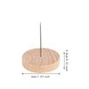 12 Pieces Crochet Dolls Display Stand Doll Holder Decorative Sturdy Metal Pins DIY Wood Base
