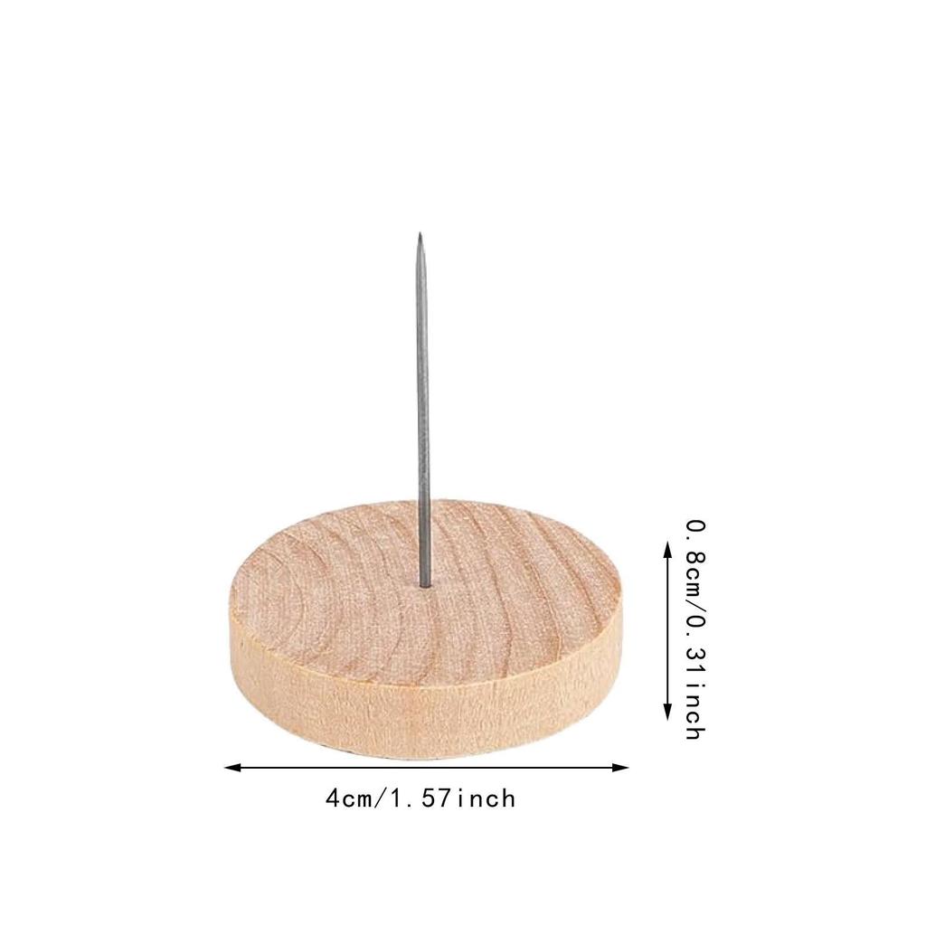 12 Pieces Crochet Dolls Display Stand Doll Holder Decorative Sturdy Metal Pins DIY Wood Base
