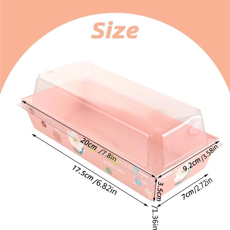 50 Stück Kuchen Dessert Donut Box mit Klarsichtdeckeln Keks Bäckerei Sandwich Verpackungsbox Hochzeit Geburtstagsfeier Weihnachten Heimbedarf