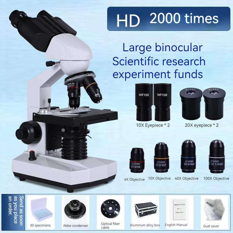 Binocular Electron Microscope Laboratory Research Microscope Maintenance Beauty Electronic Magnifying Glass