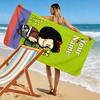 Name Custom Mafalda Cartoon Print Beach Towel, Large Soft Quick Dry Towel for Beach Camping Swimming