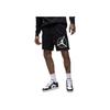 Jordan Letter Logo Print Breathable Lace-Up Mid-Rise Sports Shorts Men Shorts Black DV7603-010