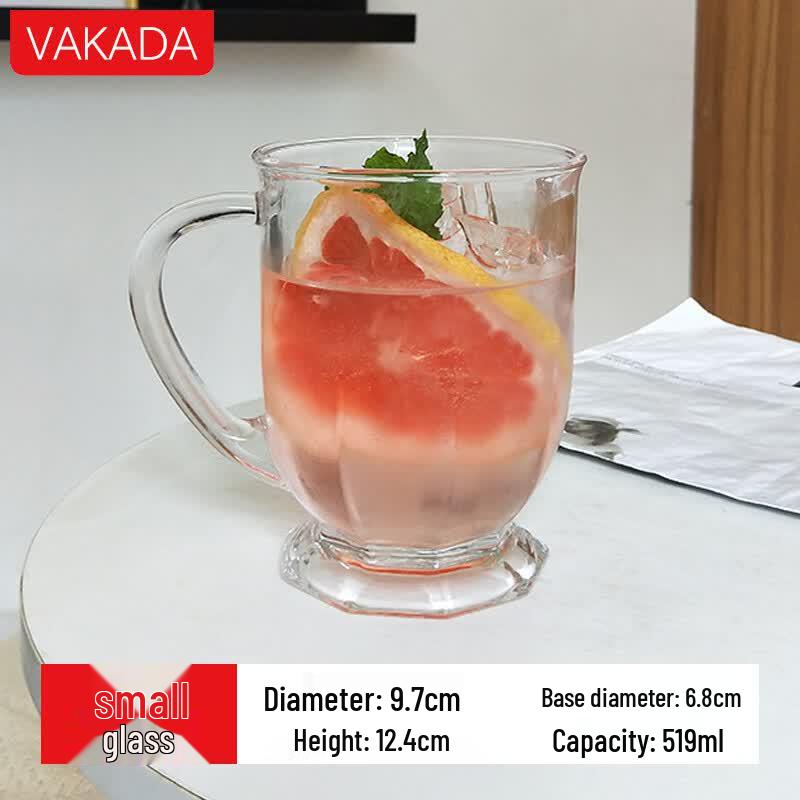 VAKADA Borosilicate Glass Mug with Handle