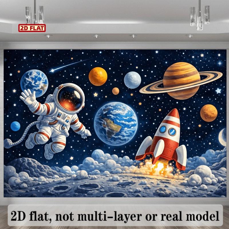 Two-dimensional Plane Universe Space-themed Banner Background Space Exploration Theme