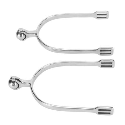 Horse Spurs English Stainless Steel with Roller Ball for Equestrian Boots Men Rider Horsemanship Lovers