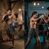 Dark Skull Snake Ghost Demon Training Muay Thai Kickboxing Boxing MMA Shorts Unisex Gym Fitness Workout Quick Dry Print Elastic Waist