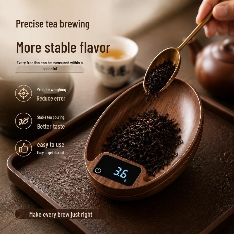 Wuliang Walnut Grain Tea Scoop Digital Scale