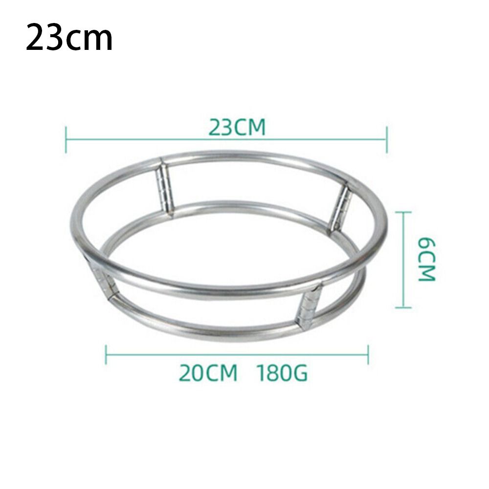 1Pcs Round Bottom Wok Rack Stainless Steel Cookware Ring Durable Pot Mat