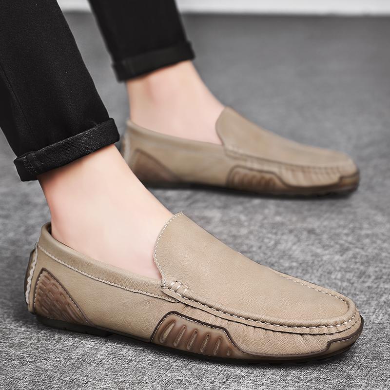 Fashion High Quality  Brand Shoes Men Loafers Comfortable Leather Luxury Man Shoes Slip On Flat Driving Shoes Male Casual Moccasins