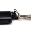 [TUNUKE] D-ring Titanium Small Size Mini Screw Type with Screwdriver Key Ring Key Ring Carabiner Key Car (Glossy Black X2)