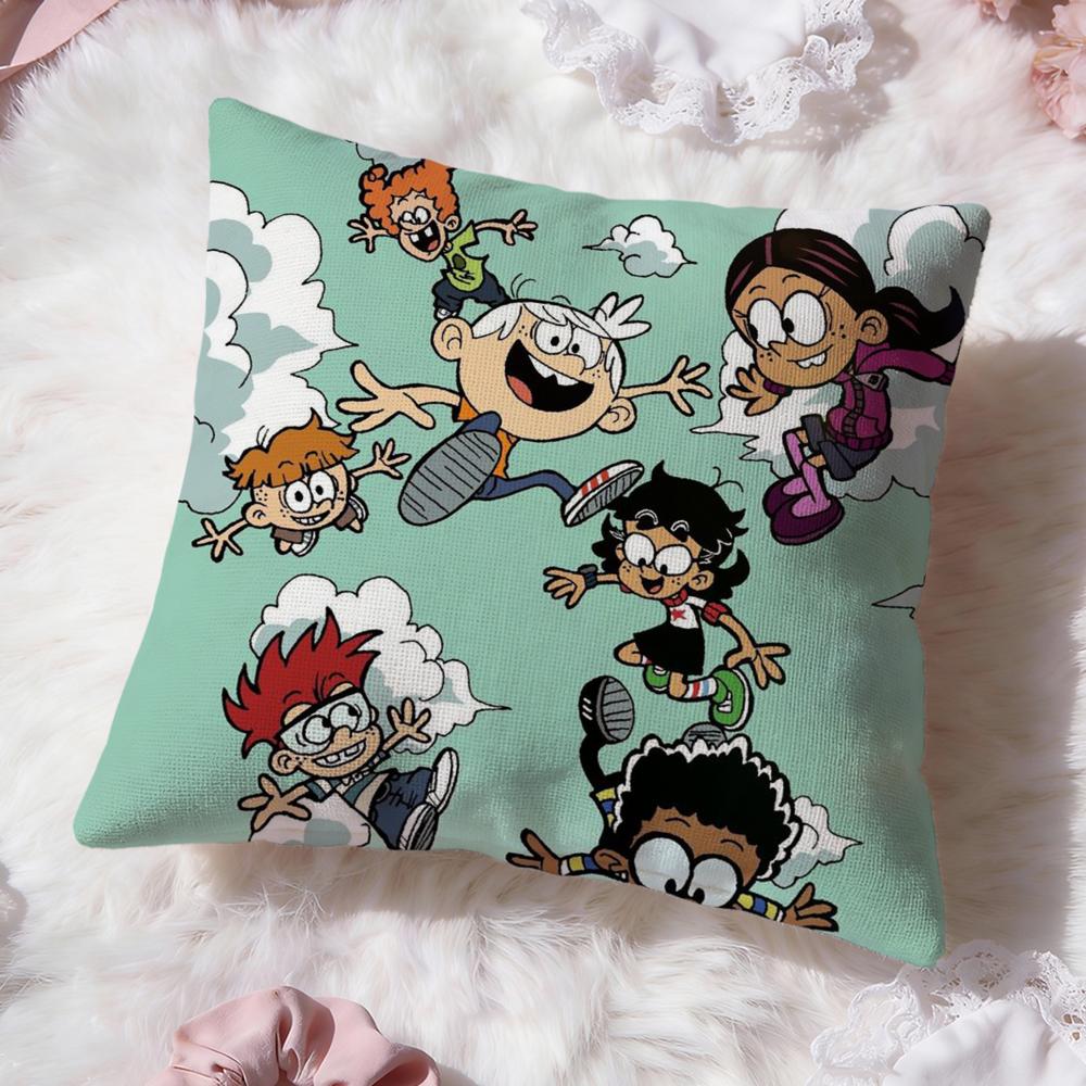 The L-Loud House Cushion Cover Premium Comfort Reversible Pillow Cove -Two In One Design for Any Room & Car Interior