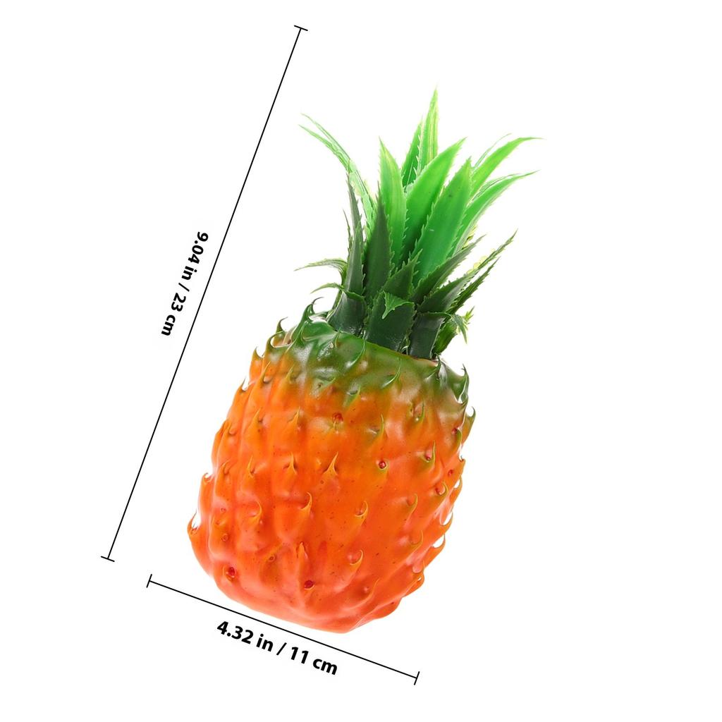 Artificial Pineapple Simulation Fruit Realistic Fake Pineapple Decor Photography Props Kitchen Simulation Fruit Decoration Home