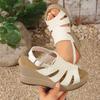 Sandales Plateforme Tailleuse à Bout Ouvert - Chaussures Épaisses Style Nouveau