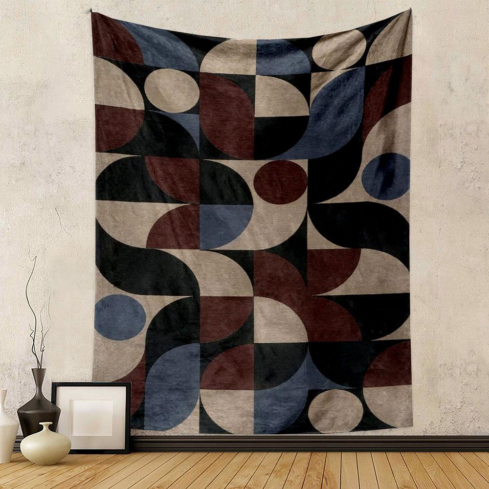 Geometric Abstract Pattern Artwork Patterned tapestry home decor, suitable for bedroom and living room, gift