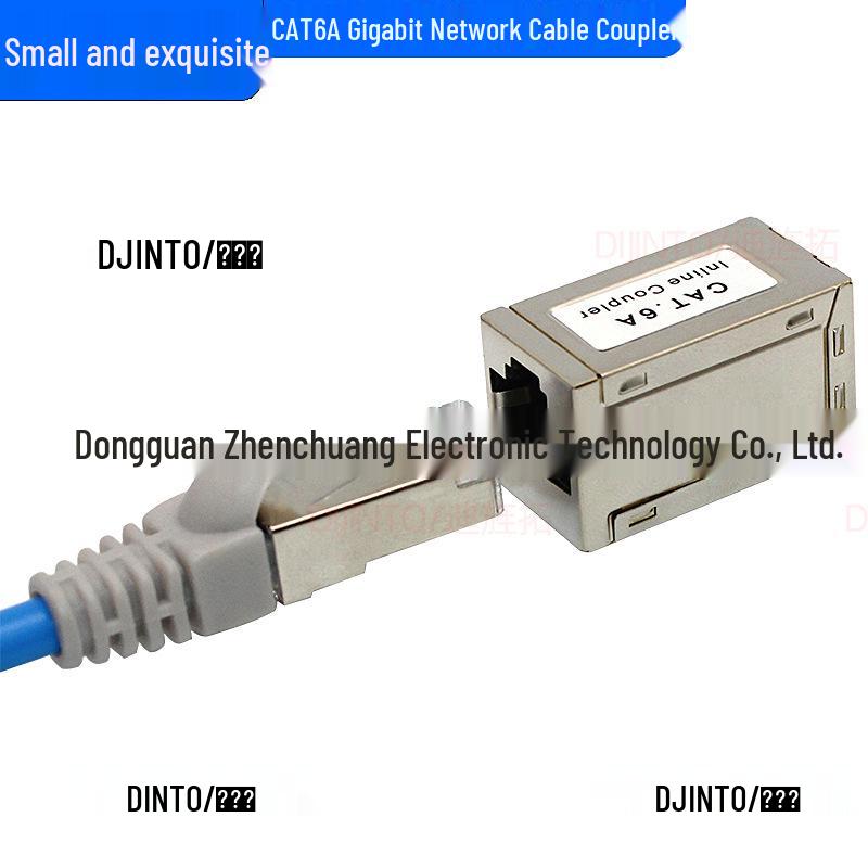 

Роз єм мережевого кабелю Gigabit CAT6A Shielded Crystal Head, Нержавіюча сталь