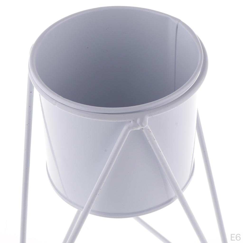 Creative Iron Rack Flower Pot Metal Vase For Indoor Living Room Balcony Bar Decoration