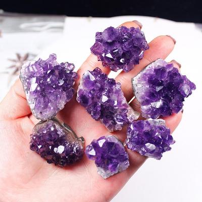 High-end Natural Amethyst Quartz Purple Crystal Cluster Healing Stones Specimen Home Decoration Crafts Ornament Accessories