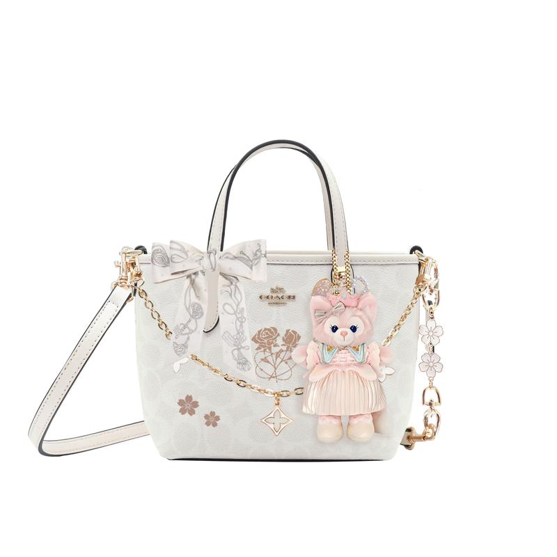 

COACH handbag [Customized bag] City 15 detachable shoulder strap Tote bag Tote bag shopping coated canvas Pearl Dream basic package (bag + dust bag) коричневий