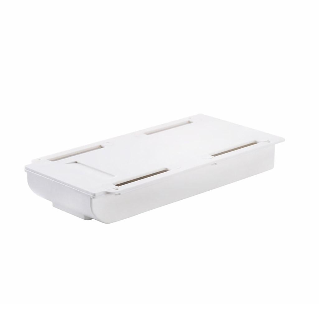 

Under Desk Drawer Storage Box Self Adhesive Desktop Organizer Tray Office Supplies Holder for Small Items and Stationery One Size