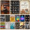 Retro Plates Tin Sign Poster Man Cave Metal Sign Room Vintage Metal Plate Home Decoration Luxury Wall Decor Items Art Mural Bar