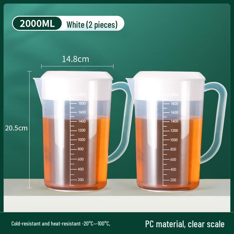 ChaXun Home Großer Kunststoff-Kaltwasserkrug mit Skala