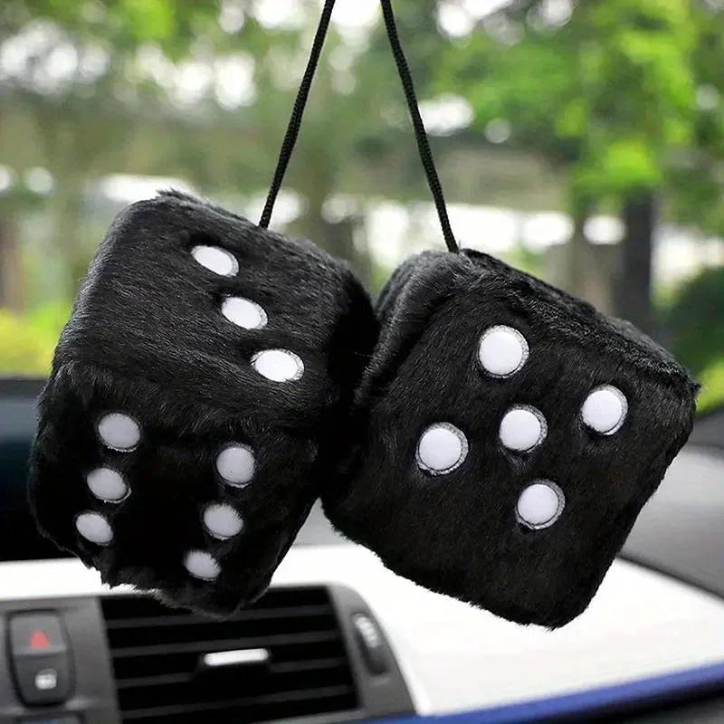 [Dice Cube Car Pendant] 7.5cm Dice Cube Car Pendant | Easy-to-Install Car Ornament for Expression and Enhanced Driving Style