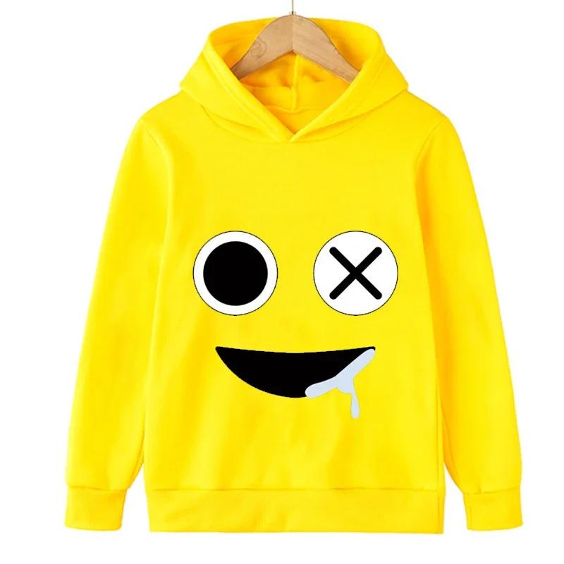 2025 Mikiny Svetr Rainbow Friends Podzim Zima Fleece Děti Dívky Chlapci Dítě Batole Kojenecké Oblečení Vánoční Dárek Mikiny