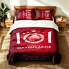 Olympiacos FC (5) Set de 3 piese potrivit pentru dormitoare matrimoniale moale și confortabil un cadou ideal pentru familie și prieteni Include o husă de pilotă și două perne