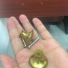 15pcs/8pcs Golden Metal Cabinet Drawer Pulls - Drag-Pull Mechanism Single Hole Knobs for Dressers, Wardrobes, Furniture Hardware