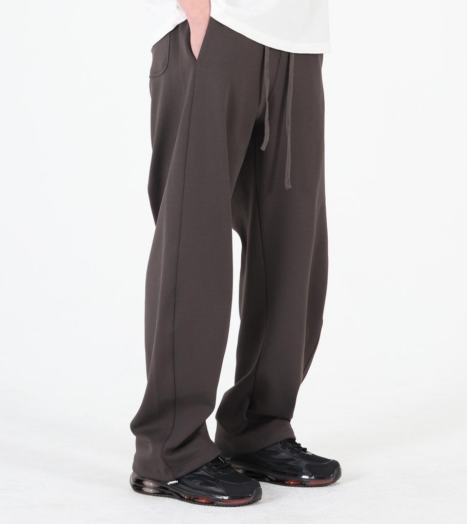 Beoteunseoul Curved String Sweatpants (Charcoal)