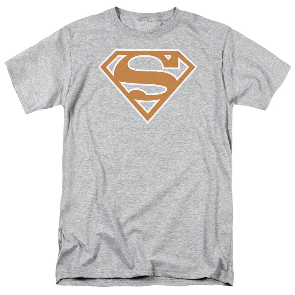 

Superman Burnt Orange & White Shield T-Shirt - Regular or Tank - to 5X 2XL