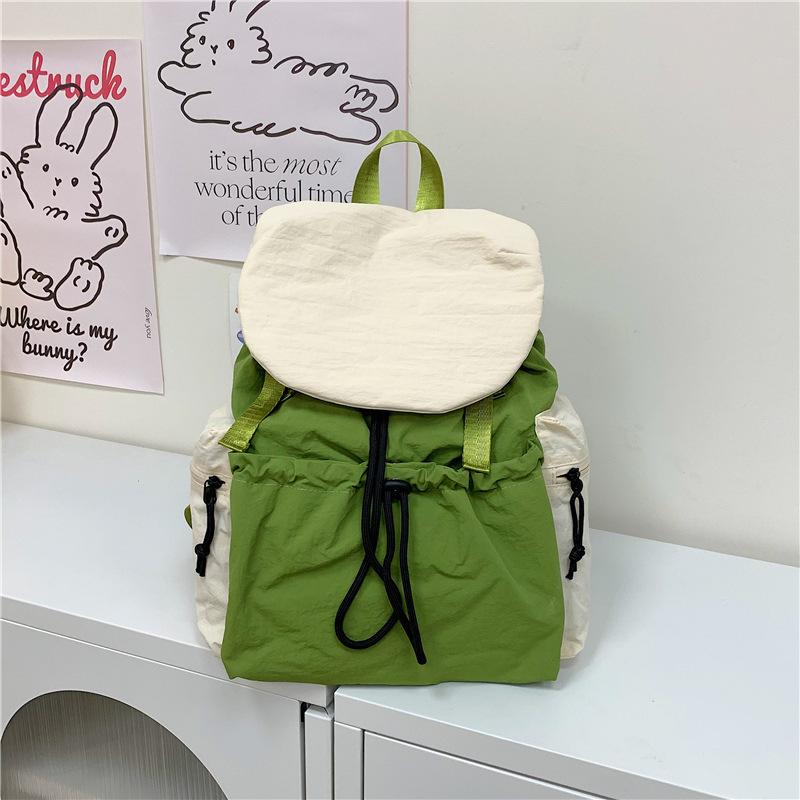 Schoolbag Korean Version Niche Design Backpack Large Capacity Leisure Girl Outdoor Backpack Lightweight Personality Trend Travel Backpack