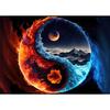 Tai Chi Yin e Yang Equilibrio Paesaggio Stampe Poster Pittura su tela Immagini moderne di arte della parete per soggiorno Camera da letto Decorazioni per la casa Senza cornice
