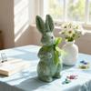 User Friendly Glittering Easters Rabbit Statue Colorful Portable for Holiday DIY Decorations Safe for Children