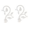 Curtain Recess Brackets Drapery Pole Ornament For 22mm Poles