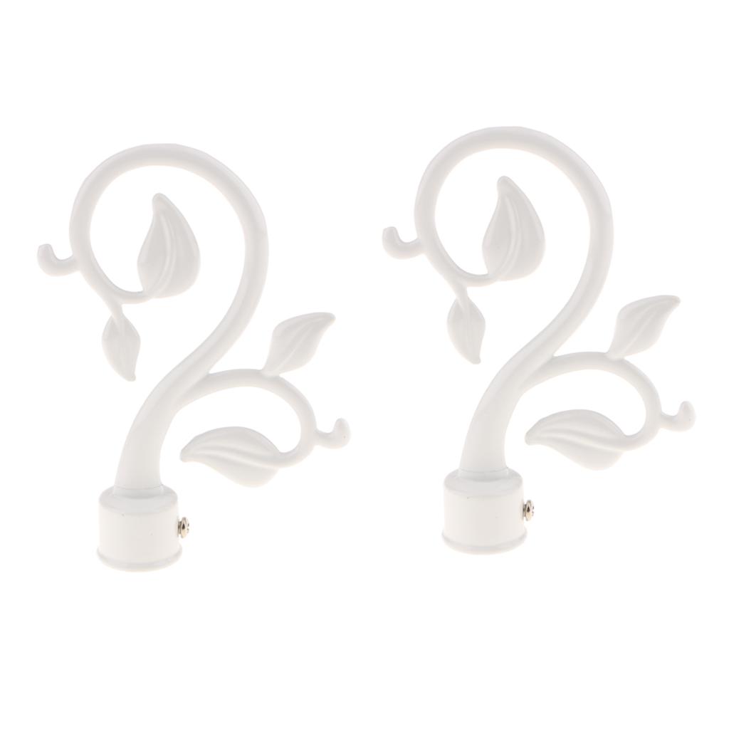 Curtain Recess Brackets Drapery Pole Ornament For 22mm Poles