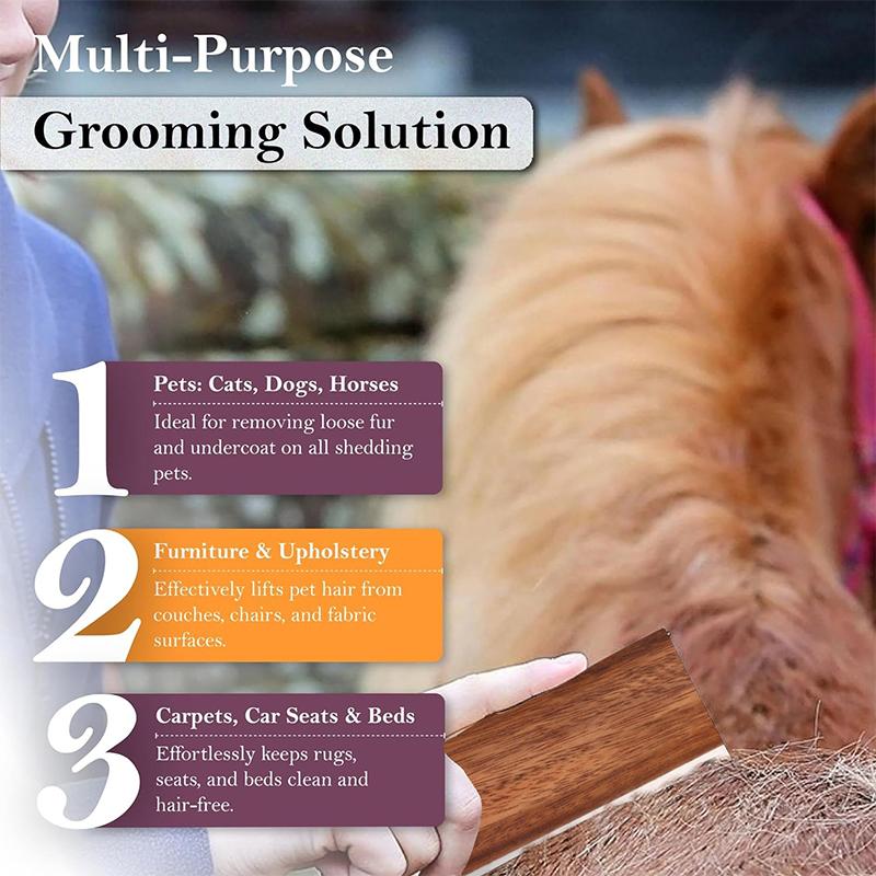 Portable Horse Grooming Brush Sweat Stain Scraper Durable Wear Resistant for Outdoor Riding Stable Equine Cleaning Tools