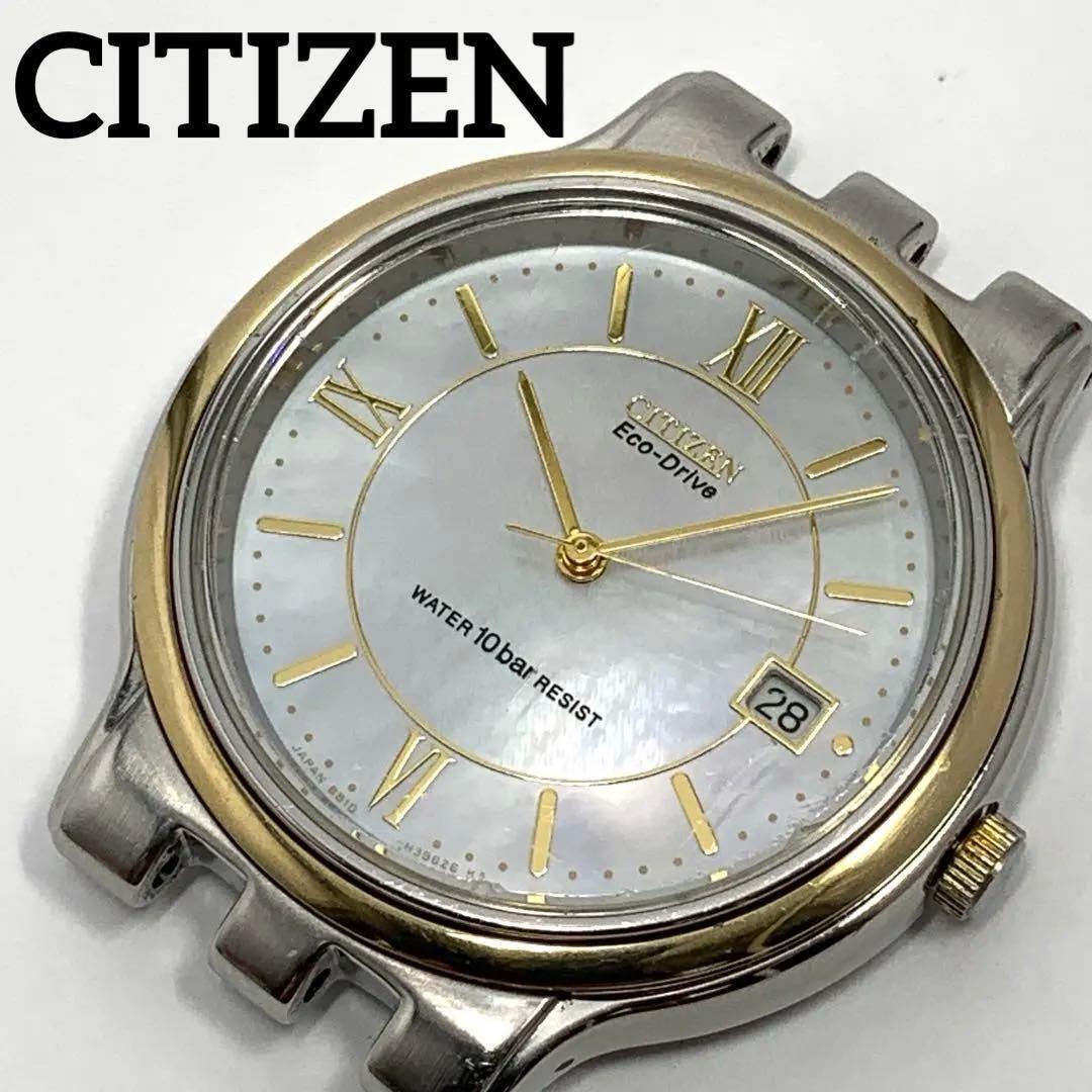 228 Рабочий пункт Мужские часы CITIZEN Citizen Переведенный Eco-Drive Eco-Drive Золотой GOLD Солнечный тип Циферблат-раковина Дата Дата Популярные