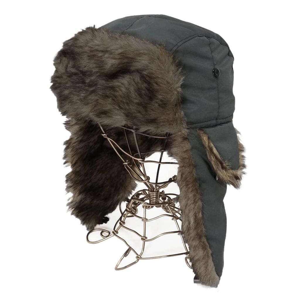 Keys Pilot Cap with Ear Flaps Gray Unisex Adjustable Size Available In Plus Sizes Aviator Flight Cap Autumn Winter Cold Protection Durable Stylish