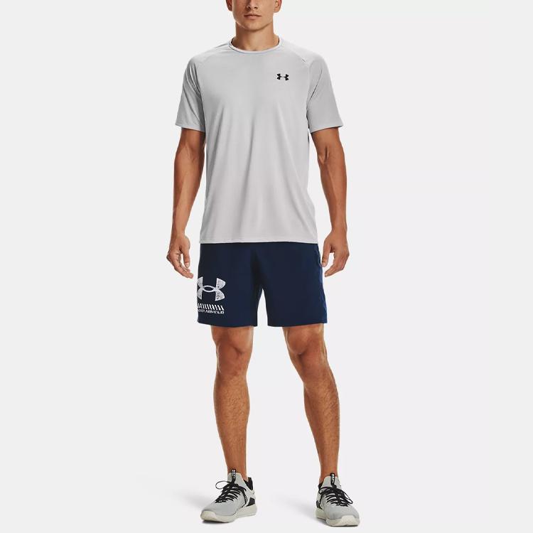 Under Armour Woven Series Breathable Sports Shorts Men shorts Dark-Blue 1362286-408