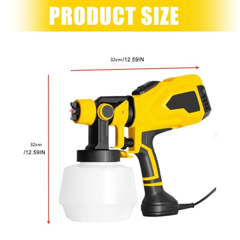 1200ml Portable Cordless Paint Sprayer High Power Automotive and Furniture Sprays Tool Furniture Coating Airbrush