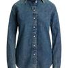 Polo Ralph Lauren Slim Fit Long Sleeve Button Down Shirt Women shirts Fog-Blue WMLRSHTS6820497400