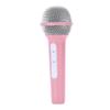 Simulated Microphone Lightweight Realistic Plastic Mic Prop for Stage Cosplay Speech Practice Roseate