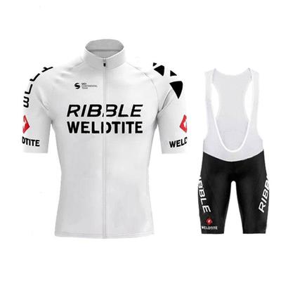 Ribble Weldtite Summer Cycling Clothing Road Bike Wear Clothes Quick Dry Men's Bicycle Jersey Set Ropa Ciclismo Maillot Hombre