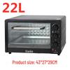 SINKO 22L Electric Countertop Oven: Automatic, Large Capacity, Multifunctional Baking and Cake Oven for Home Use