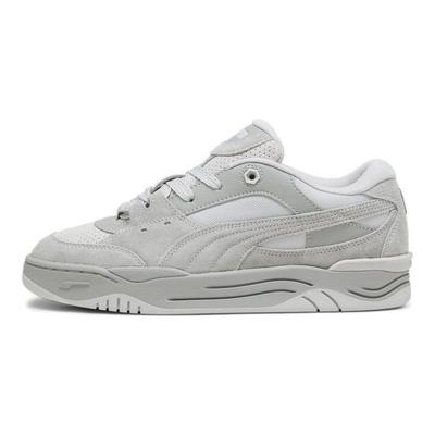 Simplified Versatile Shock-Absorbent and Wear-Resistant Low-Top Skate Shoes Unisex Sneaker Grey 394798-01