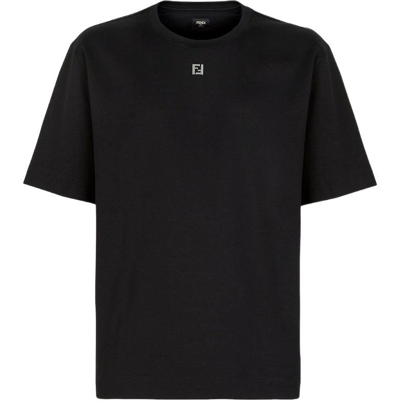 Fendi Ff Plaque Crewneck T Shirt FY0936ARYYF0QA1