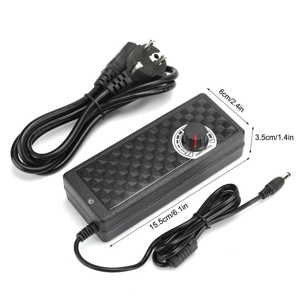 5A Power Adapter 110-240V Input Adjustable Voltage Adapter Easy Adjustable Power Supply  Indoor