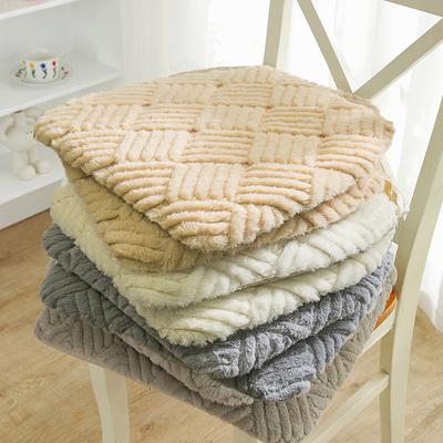 Coussin de chaise de salle à manger en peluche en forme de fer à cheval d'hiver épaissi pour plus de chaleur, coussin de chaise carré amovible et lavable, coussin antidérapant